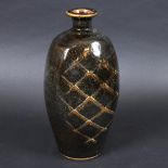 JOHN LEACH (1939-2021) - LARGE STUDIO POTTERY VASE, MUCHELNEY 2003. (d) A large slender stoneware