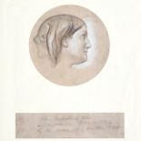 FREDERIC, LORD LEIGHTON, PRA (1830-1896). PORTRAIT STUDY OF THE ARTIST'S SISTER, ALEXANDRA, MRS