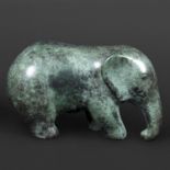 ANITA MANDL (BORN 1926) - LIMITED EDITION BRONZE SCULPTURE OF AN ELEPHANT. (d) A small bronze of a