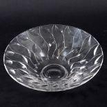 CLYNE FARQUARSON - GLASS BOWL FOR JOHN WALSH WALSH. A clear crystal glass footed bowl with