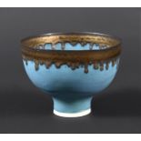 DAME LUCIE RIE (AUSTRIAN/BRITISH 1902-1995) - PORCELAIN FOOTED BOWL. (d) A porcelain footed bowl