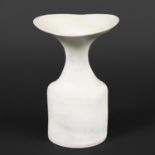 DAME LUCIE RIE (BRITISH/AUSTRIAN 1902-1995) - PORCELAIN FLARED VASE. (d) A small porcelain vase with