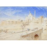 ALBERT GOODWIN, RWS (1845-1932). THE CITADEL, CAIRO. Signed and dated 1903, inscribed with title,
