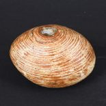 ALAN WALLWORK (1931-2019) - POTTERY PEBBLE. (d) A small stoneware pebble with a small aperture and