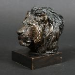 WILLIAM TIMYM (1902-1990) - SMALL BRONZE BUST OF A LION. (d) A limited edition bronze bust of a