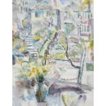 JOHN BROMFIELD `BROM` GAY-REES (1912-1965). VIEW FROM A WINDOW. (d) Signed and dated 19.VI.40, mixed