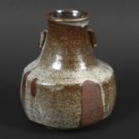 JANET LEACH (1918-1997) - ST IVES STUDIO POTTERY VASE. (d) A stoneware vase with a tapering neck,