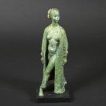 SUKEY ERLAND (1927-2104). DRAPED FEMALE FIGURE. (d) Signed `S E L` and dated/numbered `10`, bronze ,