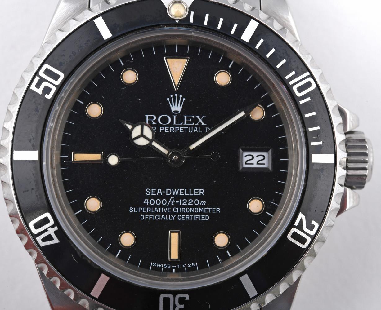 A GENTLEMAN'S STAINLESS STEEL OYSTER PERPETUAL SEA-DWELLER WRISTWATCH BY ROLEX. the black dial - Image 2 of 4