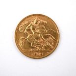 A GOLD HALF SOVEREIGN. 1912 **BP 22.5% inc VAT + Lot Fee of £8