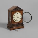 A MID 19TH CENTURY OAK CASED BRACKET CLOCK. the 7 3/4" dial signed H. Lemmon, Grays Inn Road,
