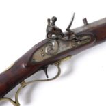 AN EARLY 19TH CENTURY 'BAKER' TYPE RIFLE WITH ISSUE MARKS.