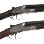 A FINE PAIR OF 12 BORE SHOTGUNS BY WILLIAM POWELL AND SON OF BIRMINGHAM.