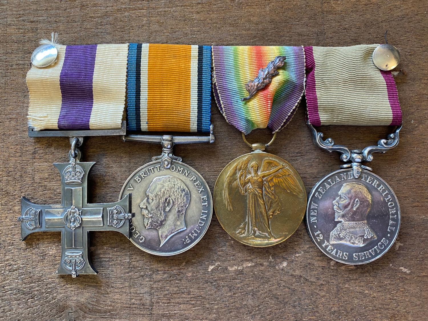 A FIRST WORLD WAR SOMME MILITARY CROSS GROUP OF FOUR TO A NEW ZEALAND OFFICER. WITH A PAIR TO THE NU - Image 3 of 13