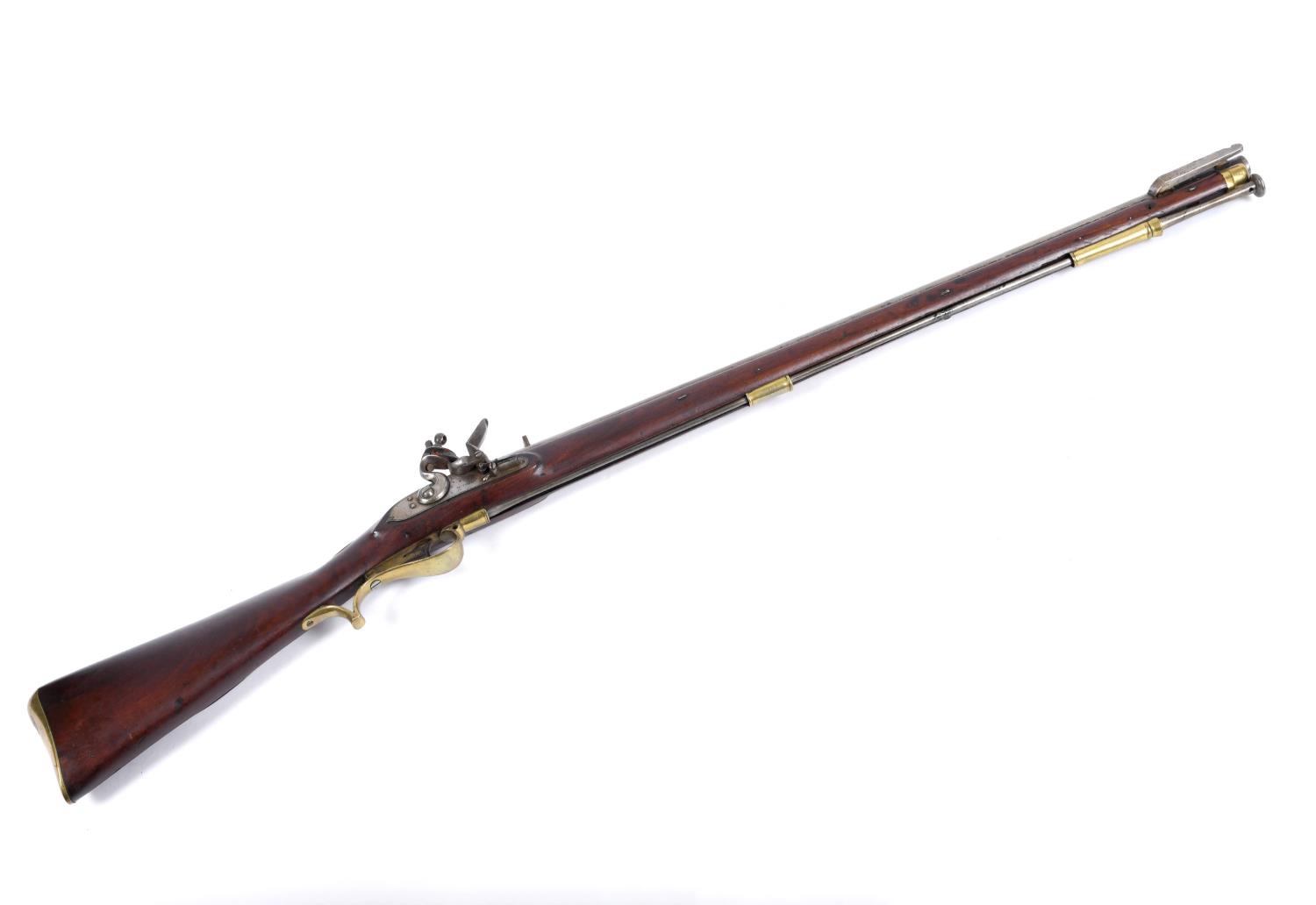 AN EARLY 19TH CENTURY 'BAKER' TYPE RIFLE WITH ISSUE MARKS. - Image 2 of 12