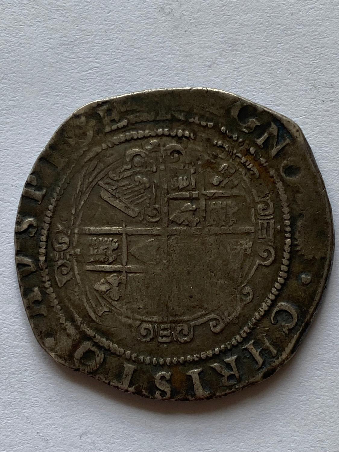 A CHARLES I HALFCROWN 1645-6. - Image 2 of 3