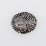 AN ELIZABETH I SIXPENCE.