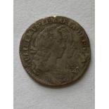 A WILLIAM AND MARY SIXPENCE.
