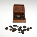 A COLLECTION OF ASSORTED UK AND OTHER COINS TO INCLUDE ROMAN, 18TH CENTURY COPPER AND OTHERS.