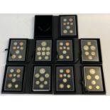 ROYAL MINT PROOF COIN SETS, COLLECTORS EDITIONS 2012, 2014. 2015, 2015 AND 2016.