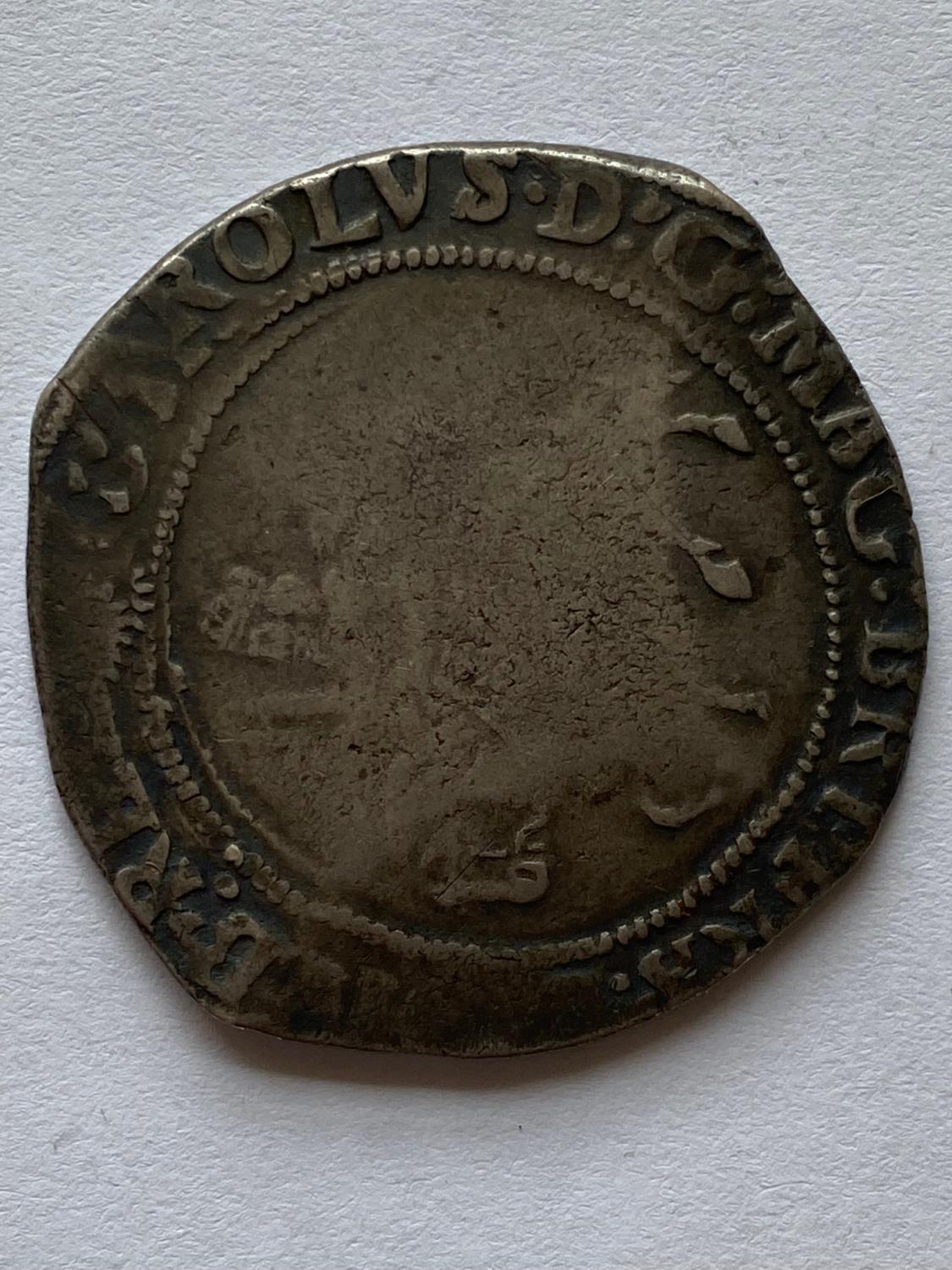 A CHARLES I HALFCROWN 1645-6. - Image 3 of 3