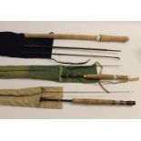 VARIOUS FISHING RODS - INCLUDING HARDY & OTHERS.