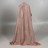 LATE 19THC/EARLY 20THC PAISLEY SILK INDIAN SHAWL.