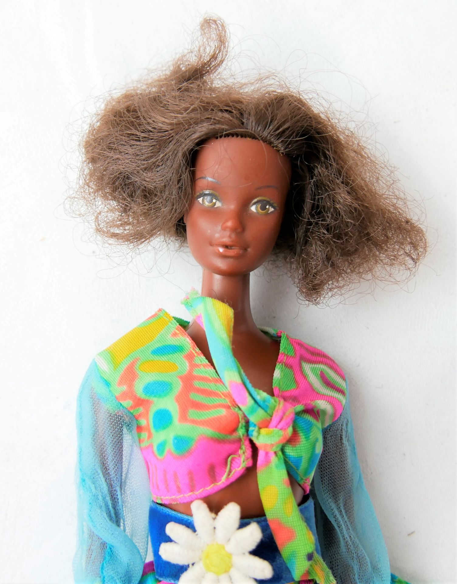 dunkelhäutige Barbie von 1966, Mattel, made in Taiwan, bespielter Zustand und Lagerspuren vorhanden - Bild 3 aus 3