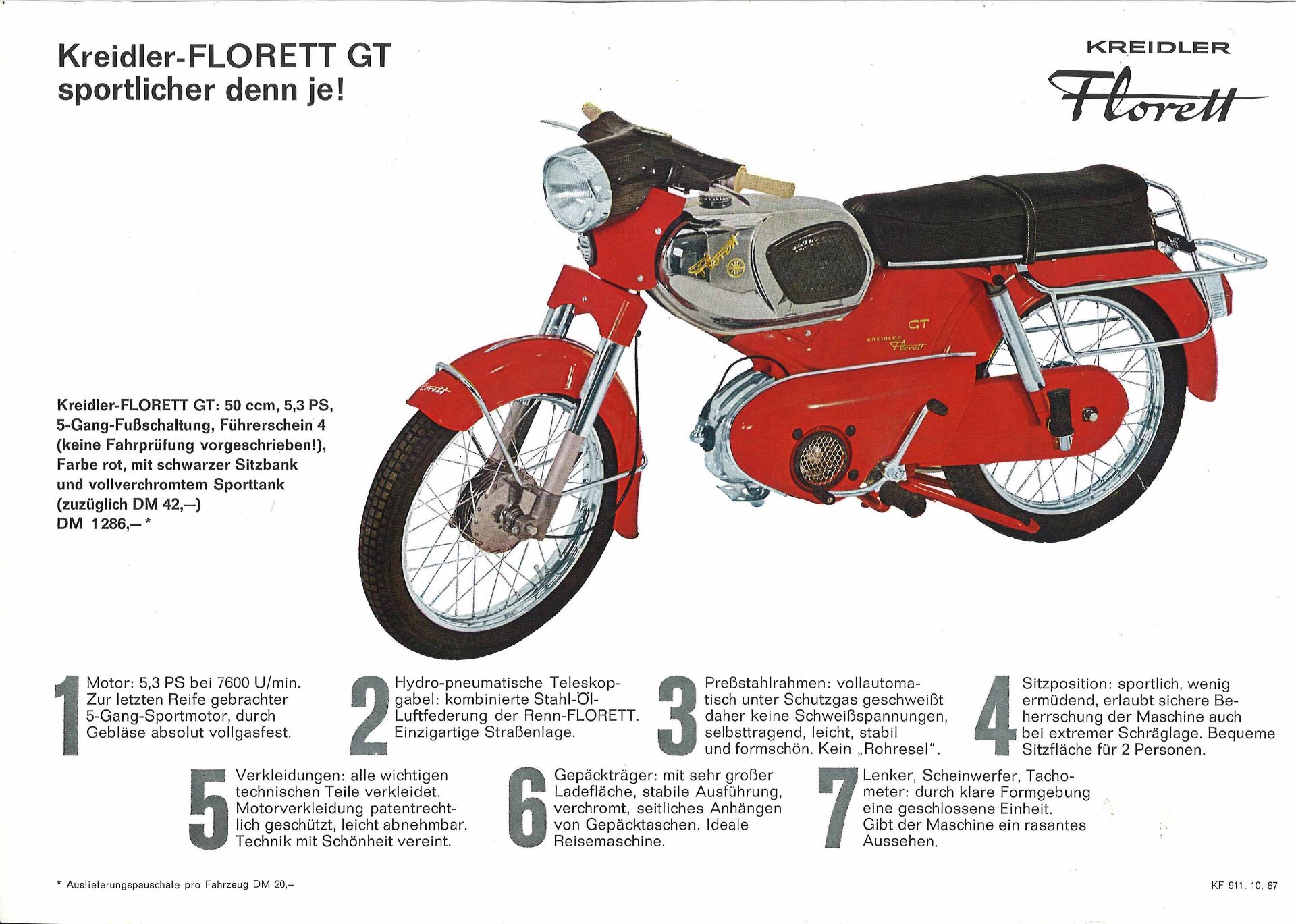 Prospekt Kreidler-FLORETT GT