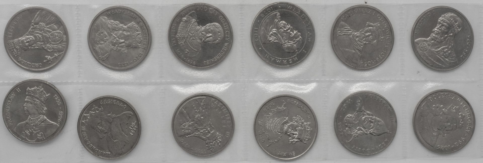 Polen, Lot 50.-, 100.- und 500.- Zloty - Münzen. Erhaltung: VZ.