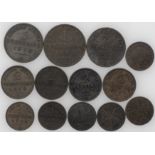 Altdeutschland Preußen 1852/70, Lot 1 Pf, 2 Pf, 3 Pf. und 4 Pfennig - Münzen. Erhaltung: ss.