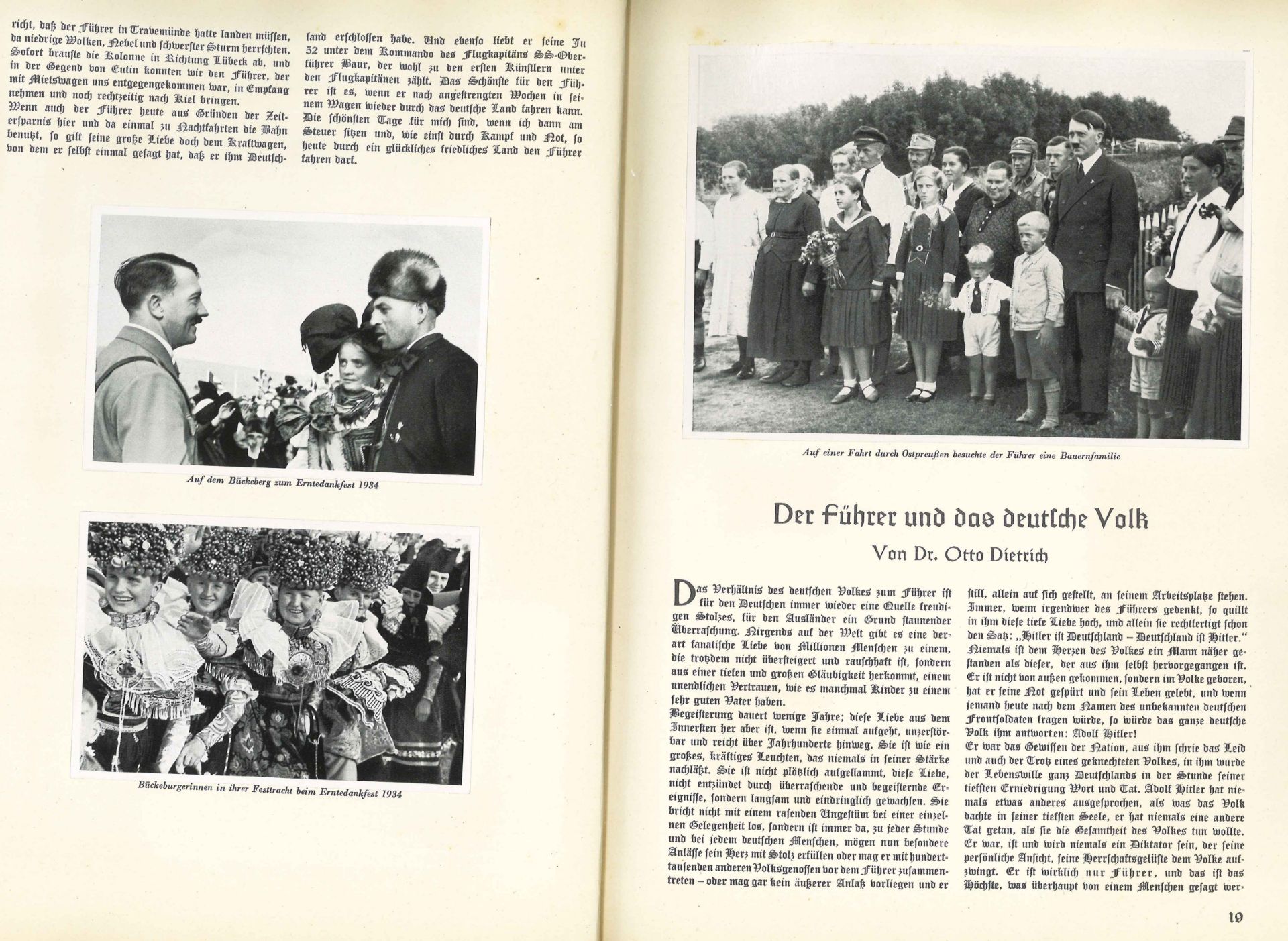 Sammelbilderalbum Adolf Hitler, komplett mit allen Bildern. Außenband stark wasserfleckig. Bilder - Bild 3 aus 4