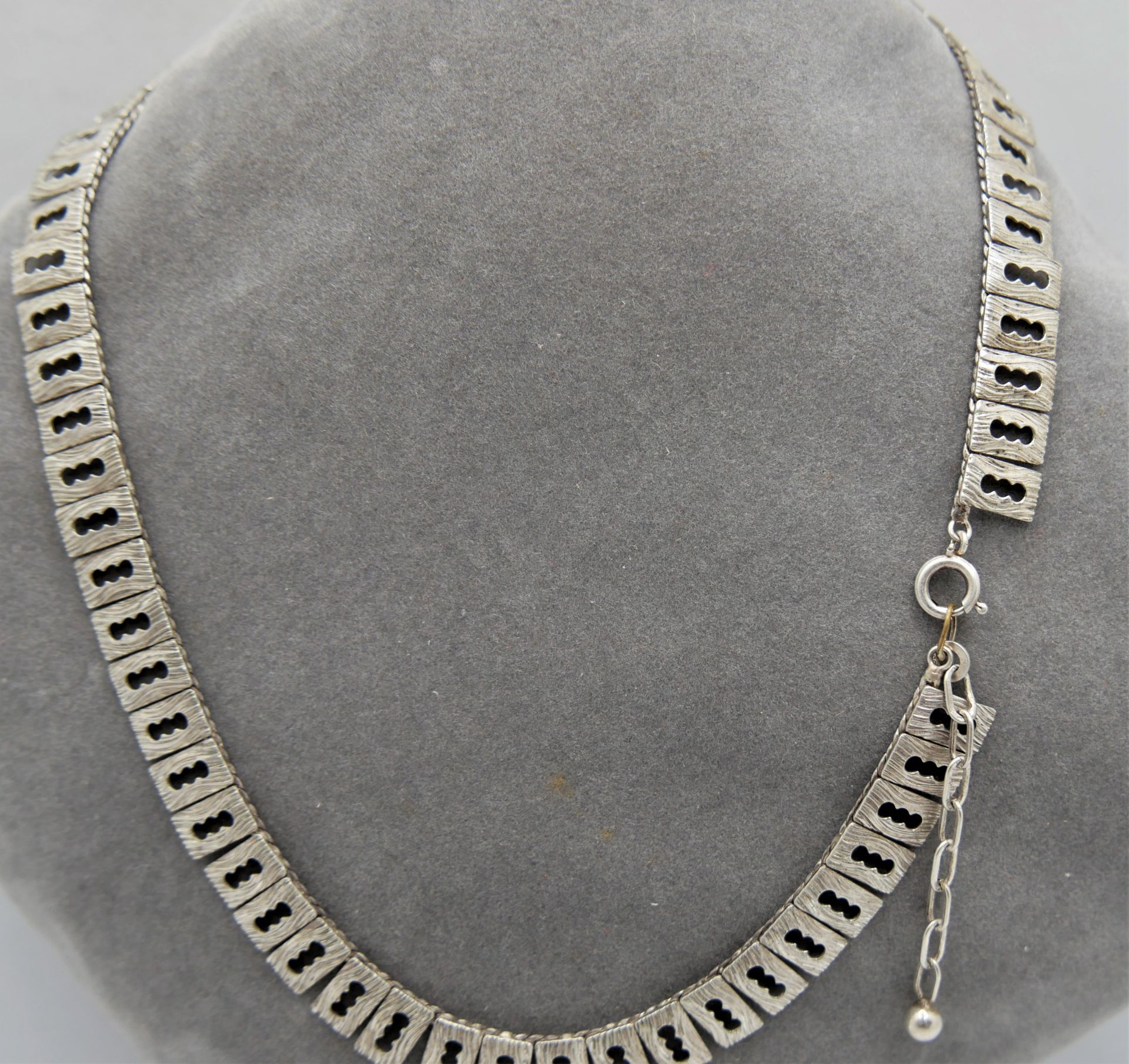 Collier, 835er Silber, Länge ca. 40 cm - Bild 3 aus 3