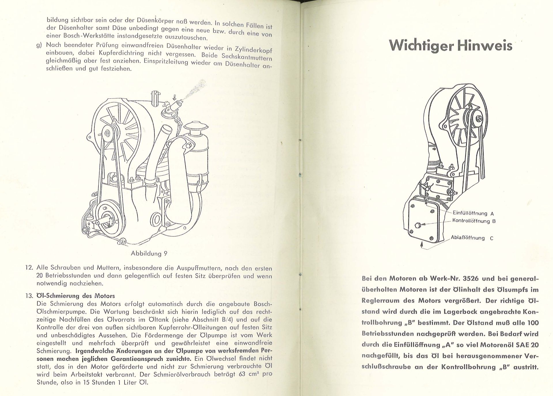 Bedienungsanweisung für HIRTH-Dieselmotor D22, Ausgabe Februar 1956 - Bild 2 aus 2