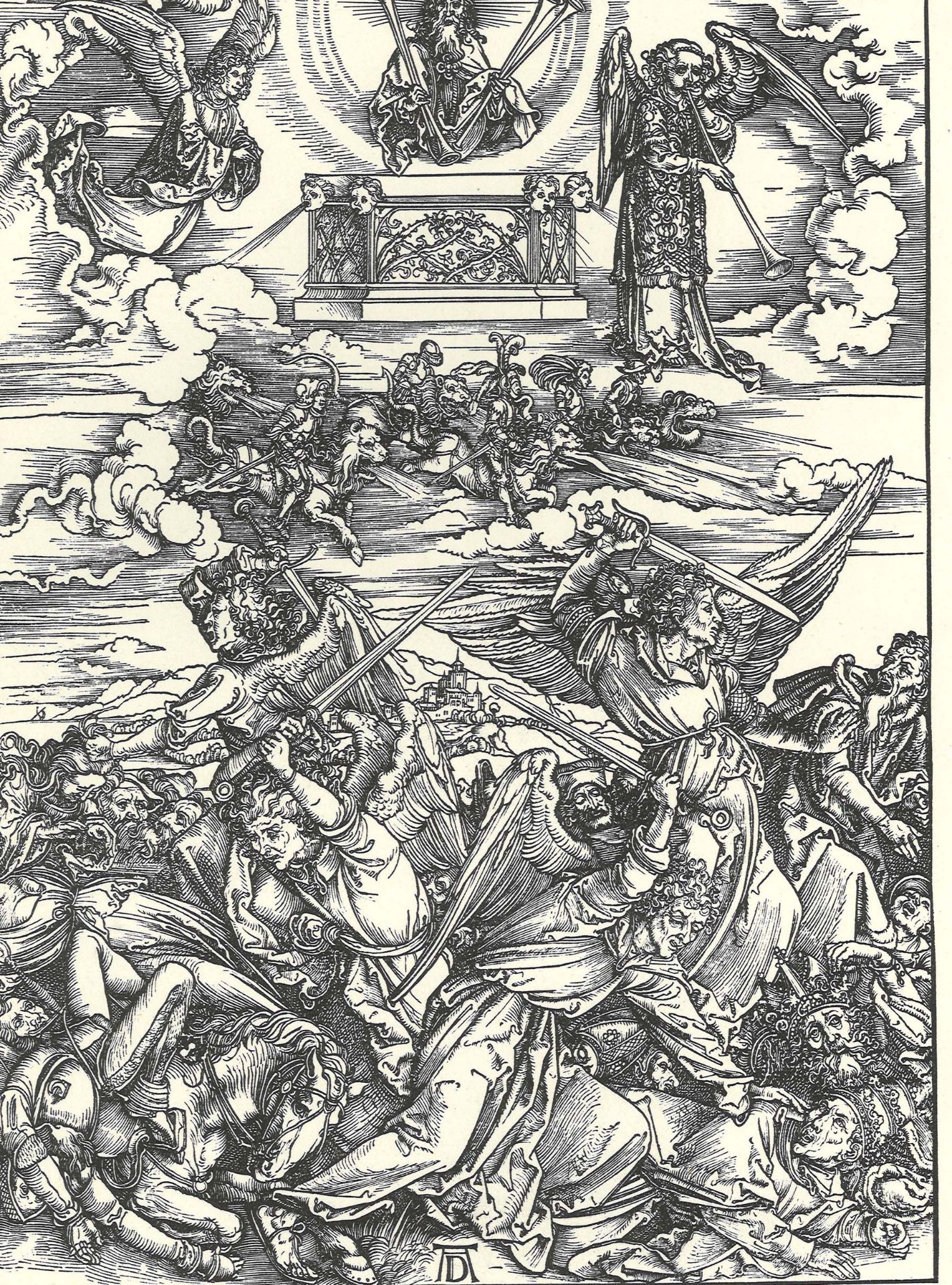 Die 16 Holzschnitte Albrecht Dürers zu geheim Offenbarung. ca 24 x34cm - Bild 3 aus 3