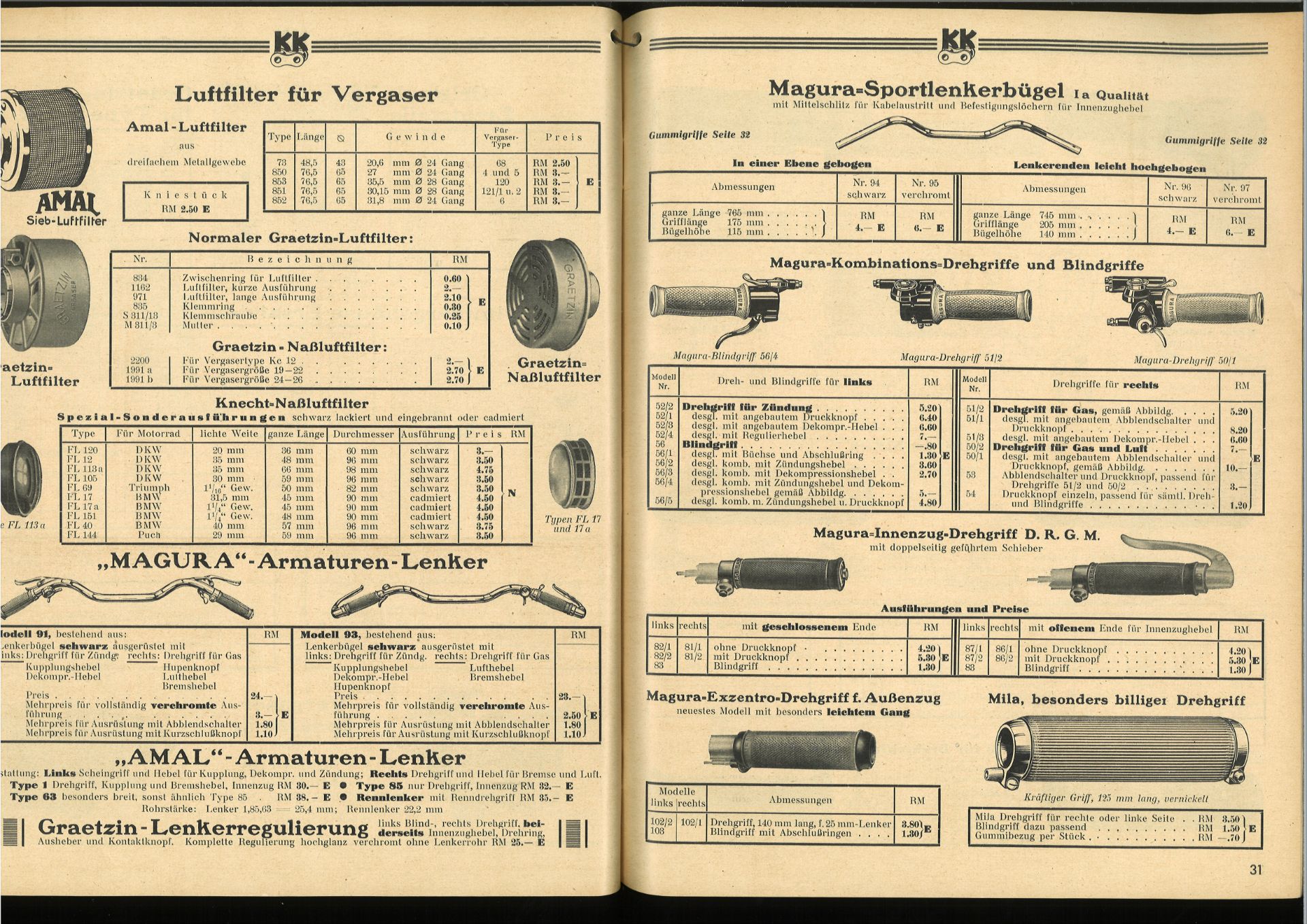 Walter Kunert, Berlin S42, Alexandrinenstrasse 99, Katalog 1935, Band 1 Motorad, Spezialteile und - Bild 3 aus 5