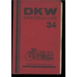 DKW Ersatzteile-Liste 34, DKW-Rad SB 350 ccm