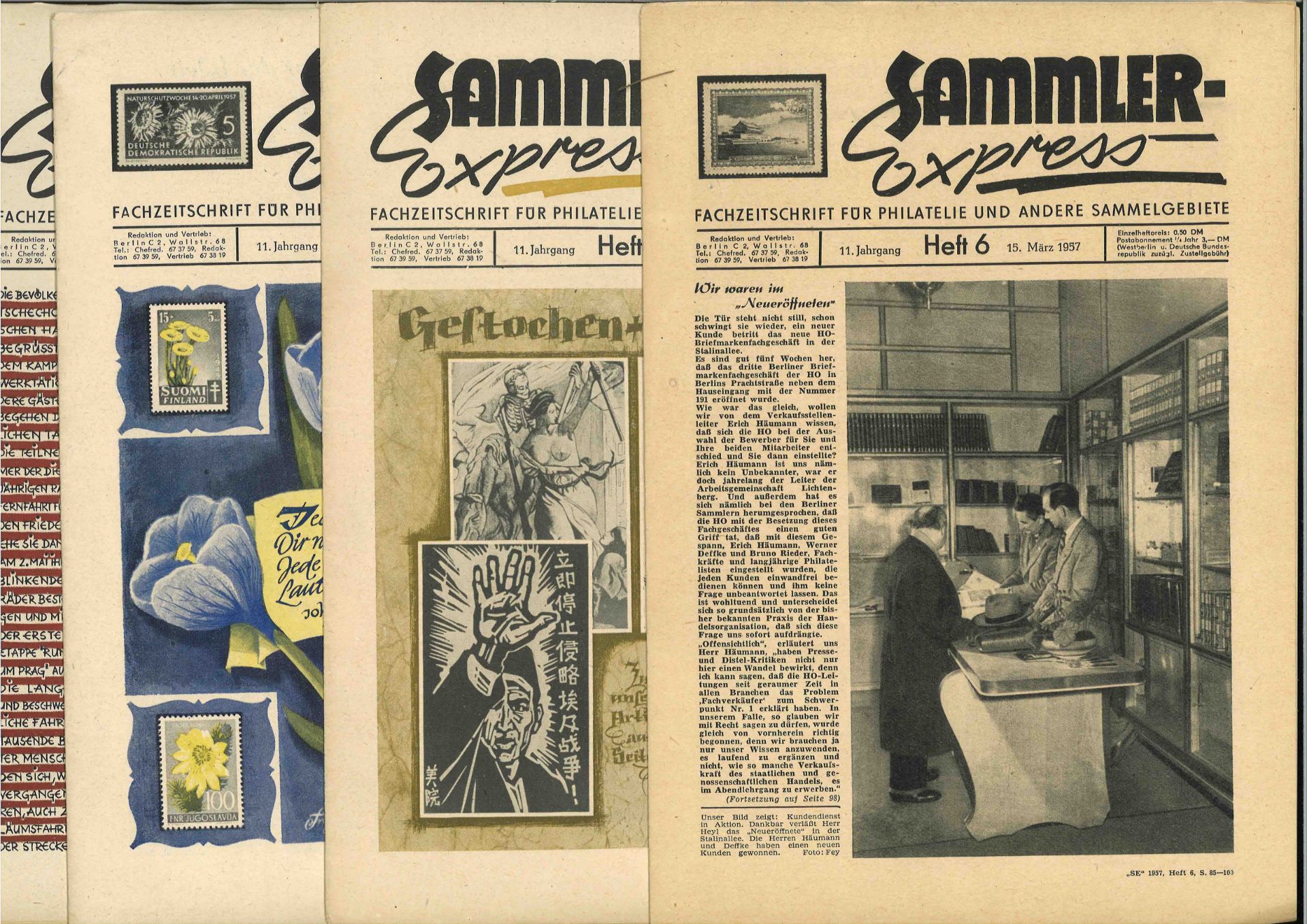 Sammler Express. Jahrgang 1957 komplett. Sehr guter Zustand. 24 Ausgabe der ehemaligen DDR - Image 2 of 5