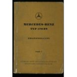 Ersatzteilliste Mercedes Benz Typ 170 DS, Ausgabe A, Stand vom Dezember 1952