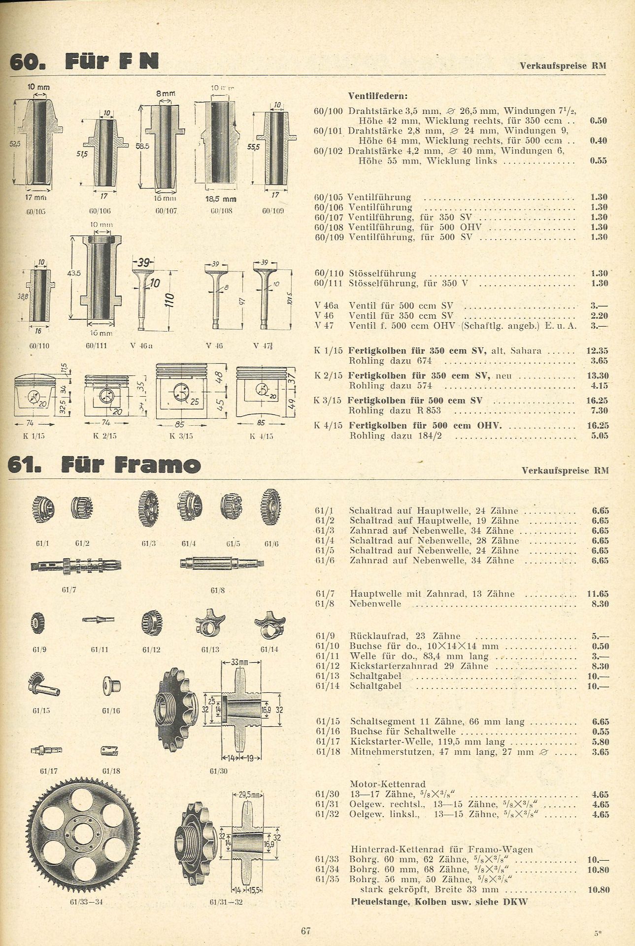 Motorrad Ersatzteil-Katalog, Bruno v. Festenberg-Pakisch, Hamburg 1. 280 Seiten - Bild 4 aus 5