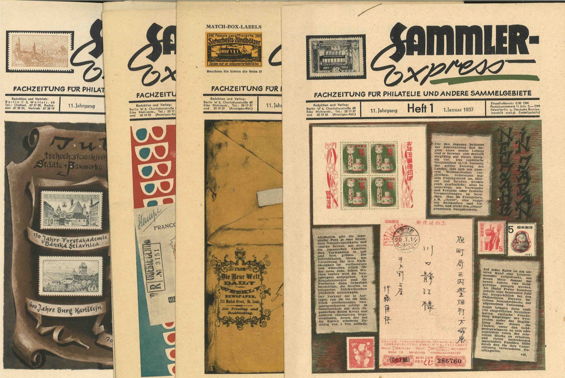 Sammler Express. Jahrgang 1957 komplett. Sehr guter Zustand. 24 Ausgabe der ehemaligen DDR