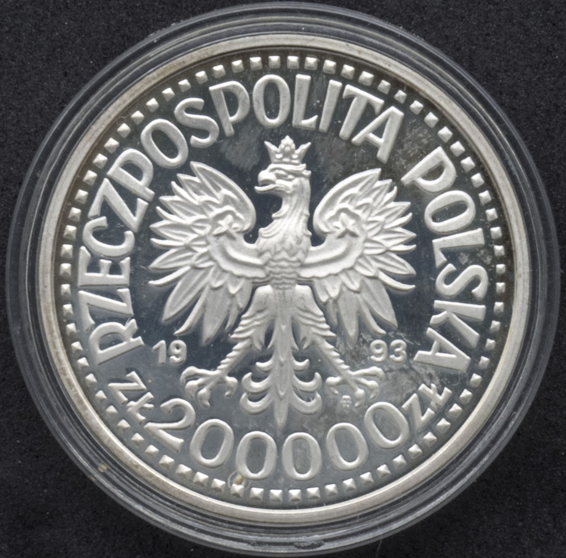 Polen 1993, 200000 Zloty, Kazimierz IV. auf dem Thron. Silber. KM Y#258. PP - Image 2 of 2