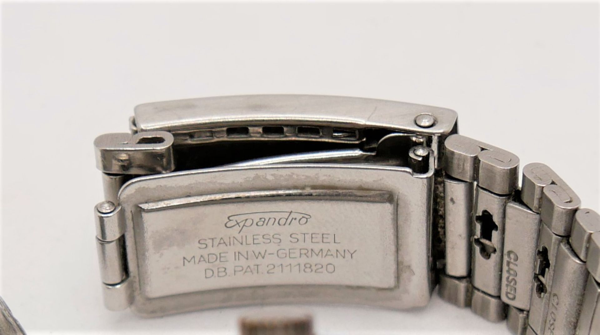 Pallas Stowa Herrenarmbanduhr Automatic, Funktion geprüft, mit Tragespuren. Armband defekt. Hinten - Bild 3 aus 3