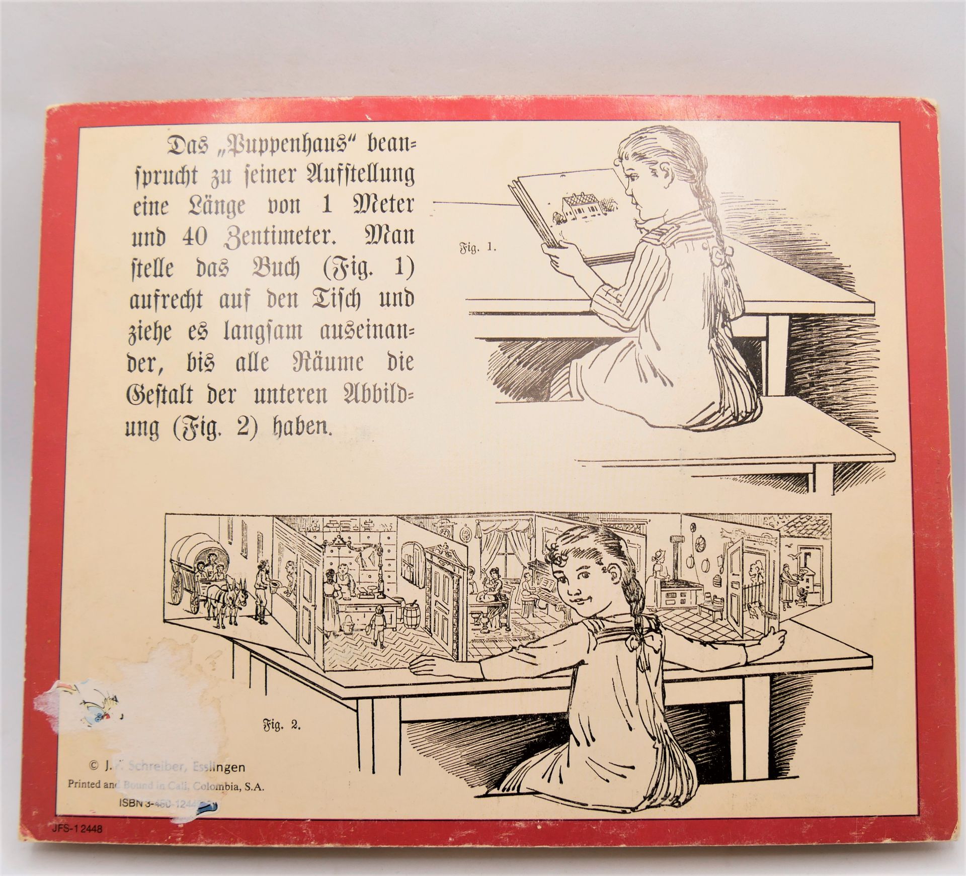 Klappbuch Das Puppenhaus, Eine Festgabe für brave Mädchen von Lothar Meggendorfer, Neuauflage - Bild 3 aus 3