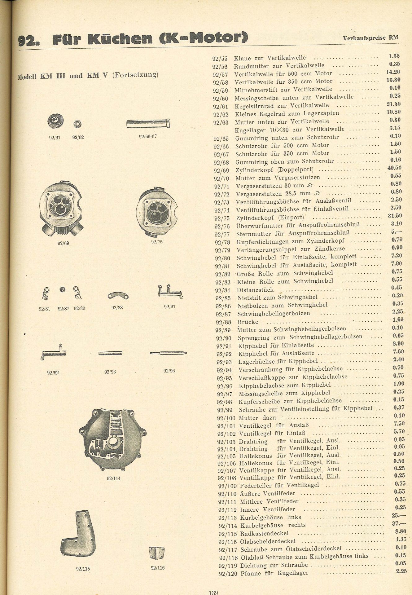 Motorrad Ersatzteil-Katalog, Bruno v. Festenberg-Pakisch, Hamburg 1. 280 Seiten - Bild 5 aus 5