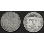 BRD zwei 10.- DM - Münzen, Silber, Jäger 405 und 455.