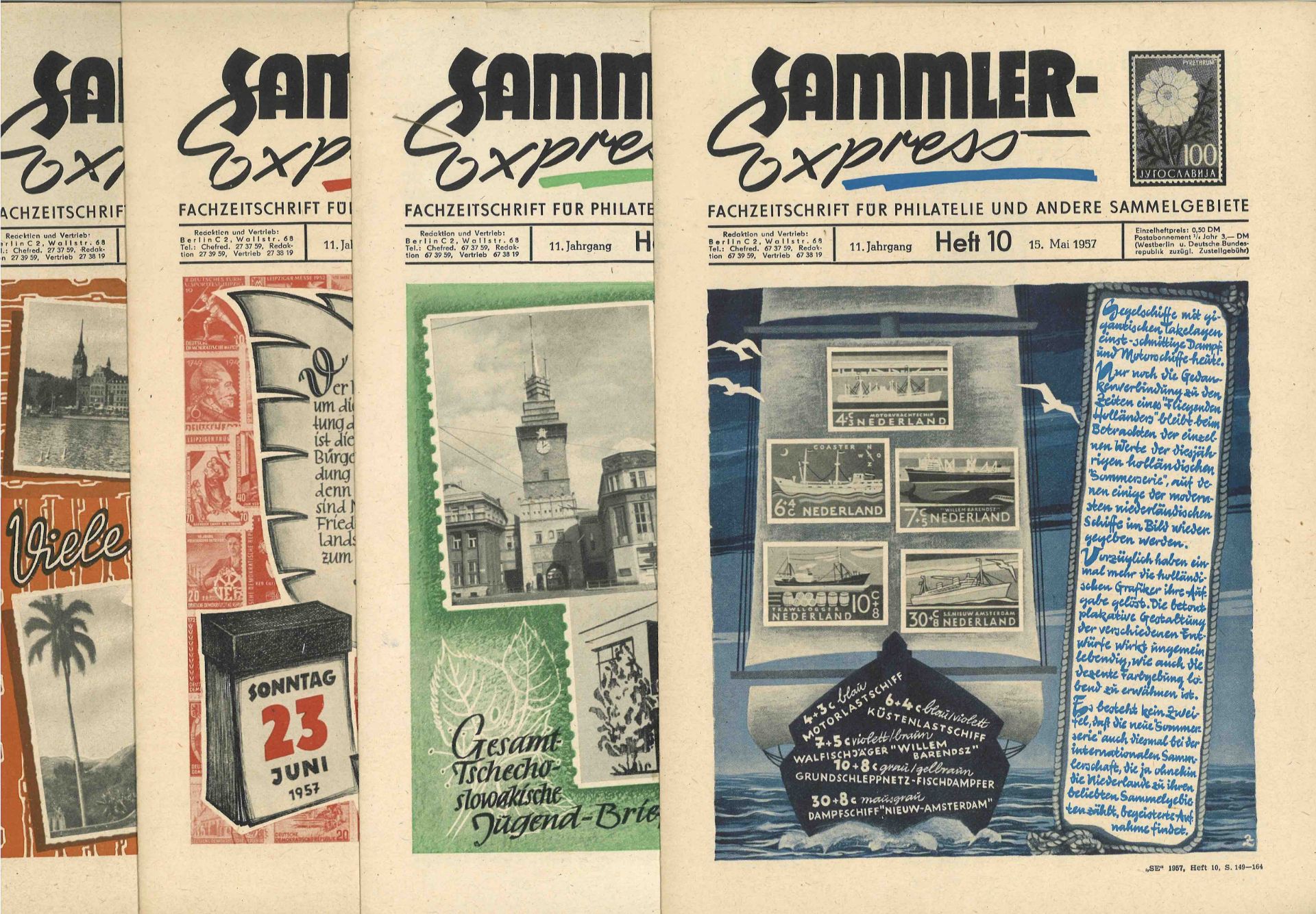 Sammler Express. Jahrgang 1957 komplett. Sehr guter Zustand. 24 Ausgabe der ehemaligen DDR - Image 3 of 5