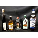 Lot Spirituosen, dabei Jägermeister, Marillen Likör, Martini, etc. Alle Flaschen verschweißt.
