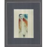 Karel SAFAR (1938-2016), Farb-Radierung "Nackte Schönheit", hinter Glas gerahmt. Blattmaße: Höhe ca.