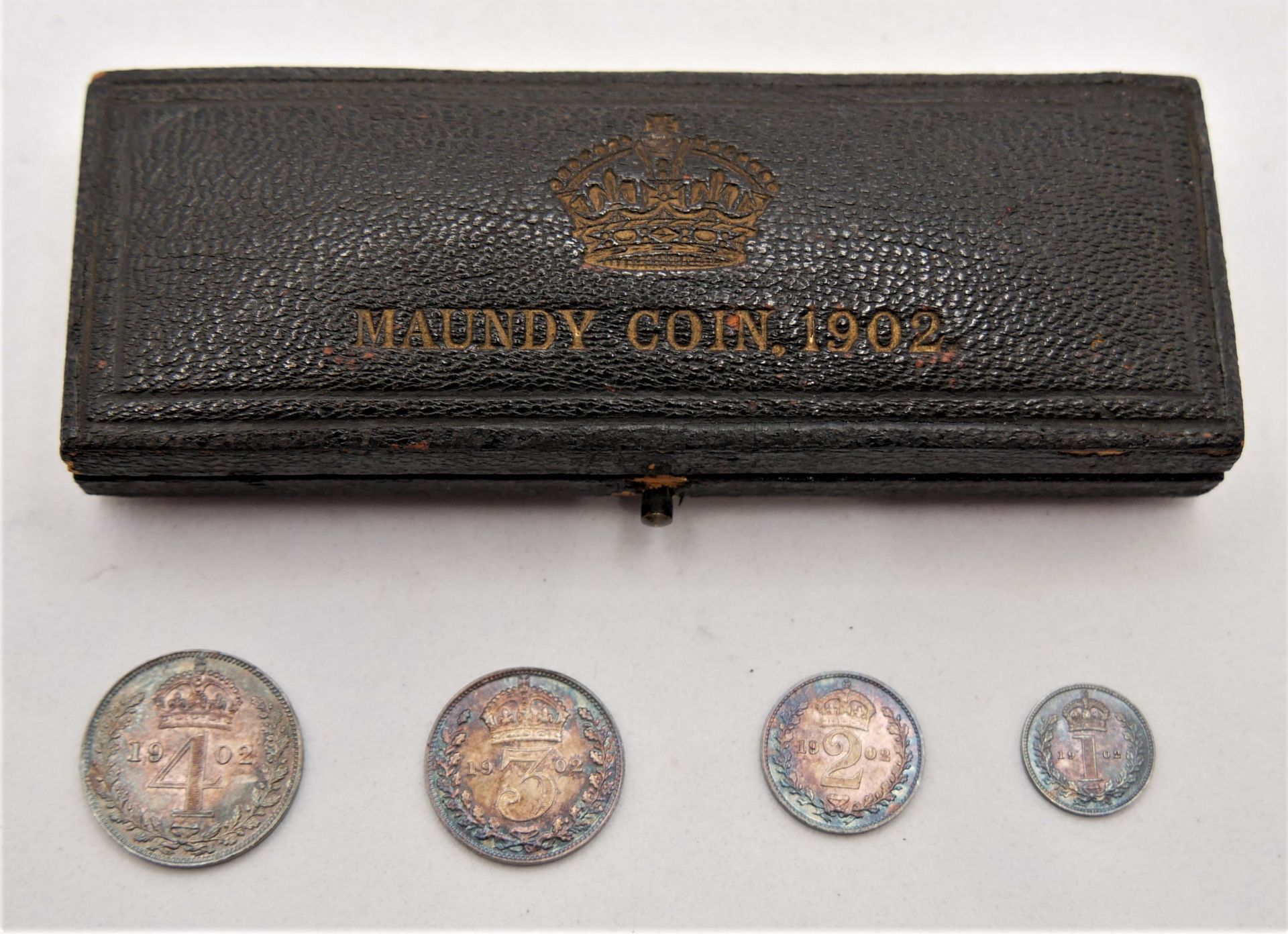 Maundy Money Coin Set 1902 in Original Kästchen - Bild 2 aus 2